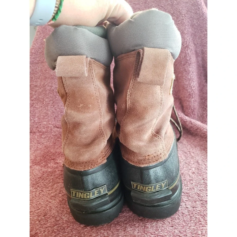 Tingley Thermo-lite Insulated Winter Waterproof Bottom Boots Size 11 Black Brown